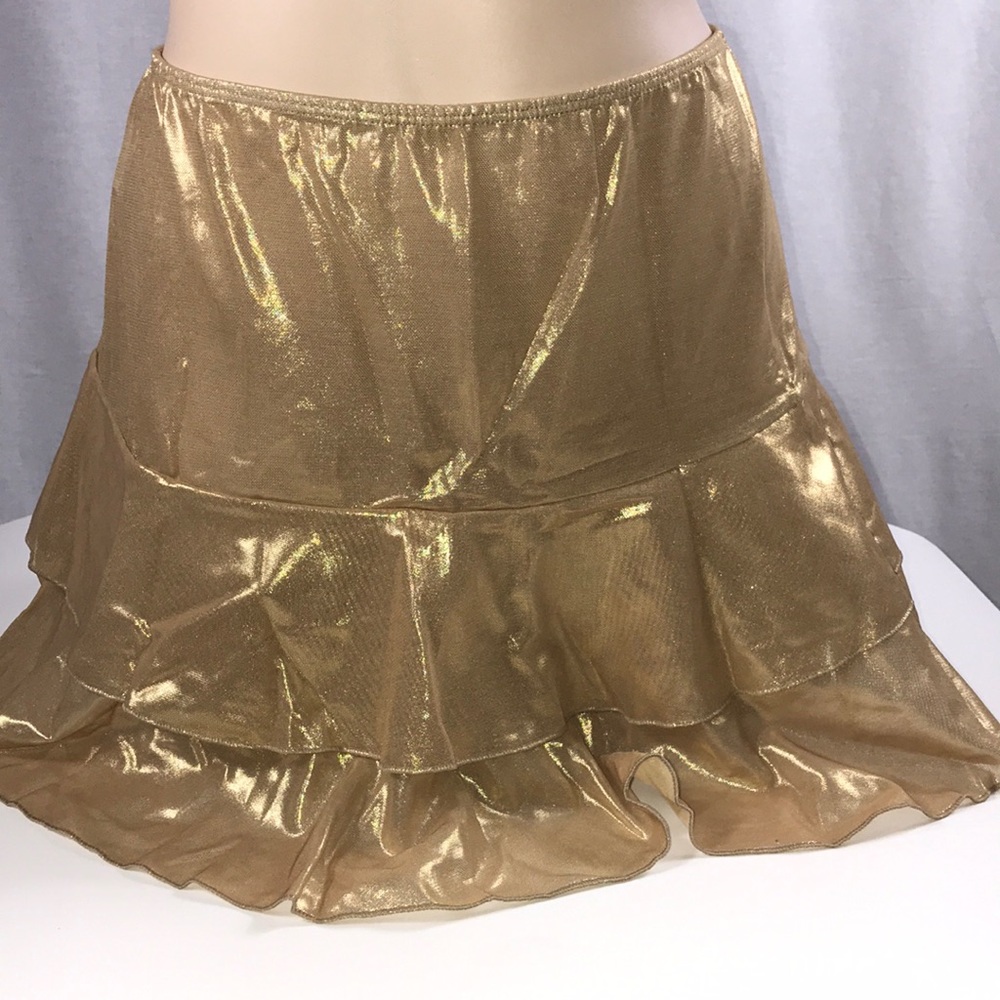 Under the Sun Metallic Cover Up Skirt